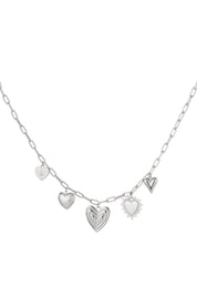 Bedelketting Hearts