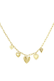 Bedelketting Hearts