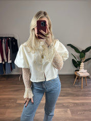 Lace Top Nura | Creme