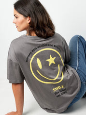 Smile T-Shirt | Grijs