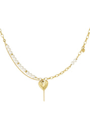 Pearl Heart Ketting