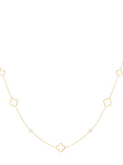 Clover Ketting Lang | Goud