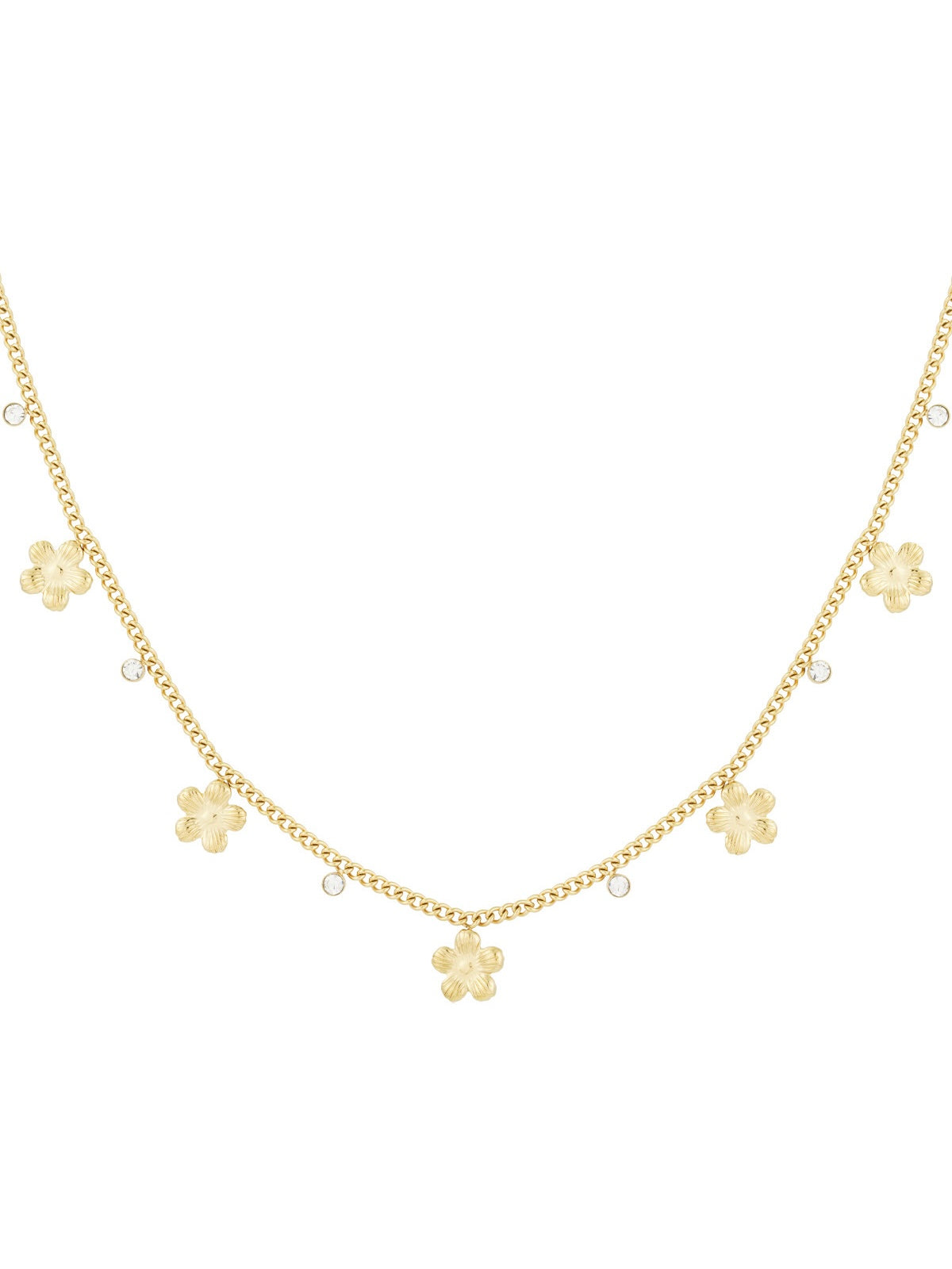 Diamond Flower Ketting