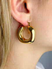 Chunky Hoop Oorbellen