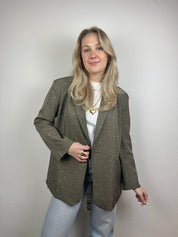 Strass Blazer Amy | Taupe