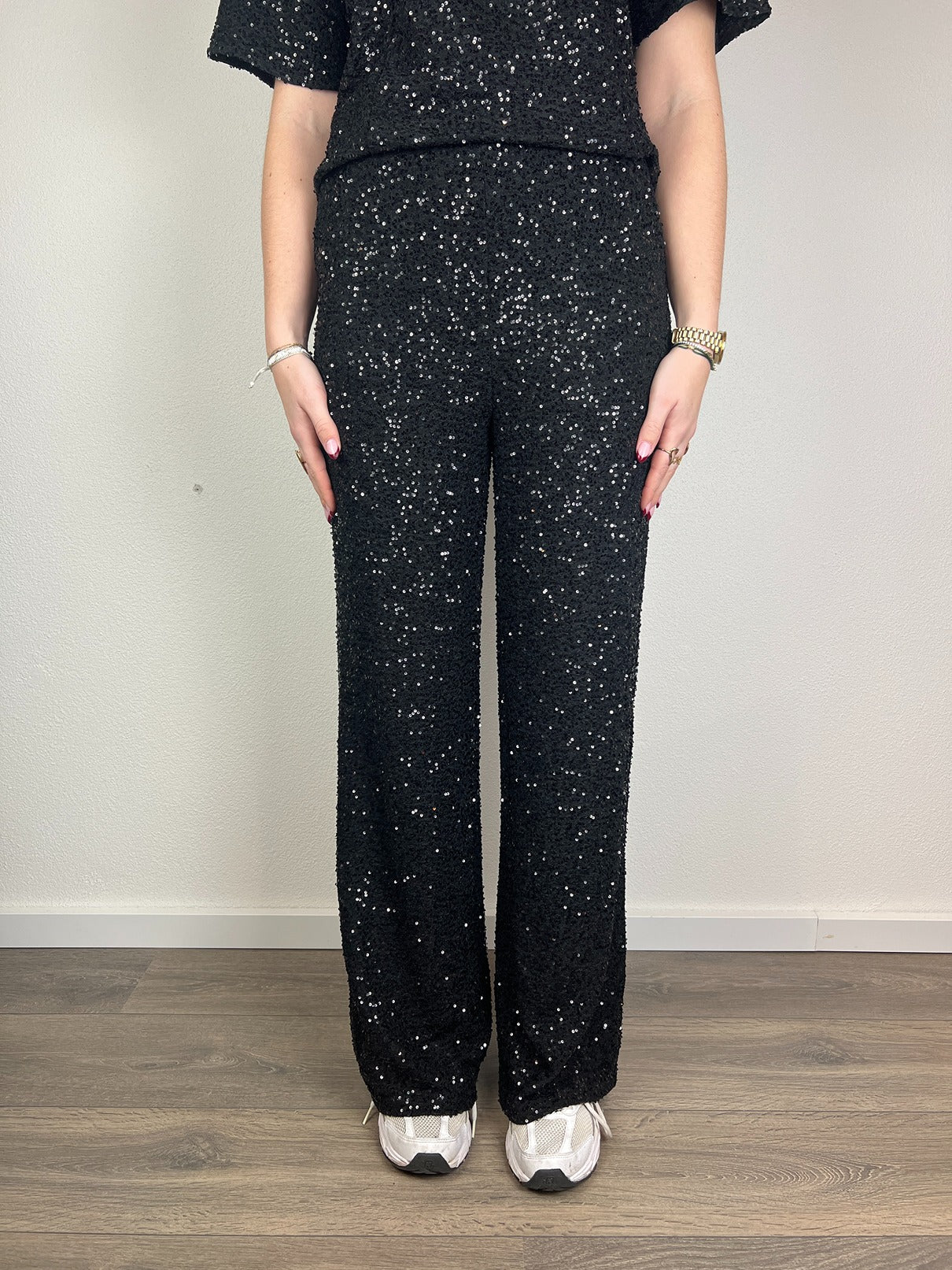 Pantalon Glam | Zwart