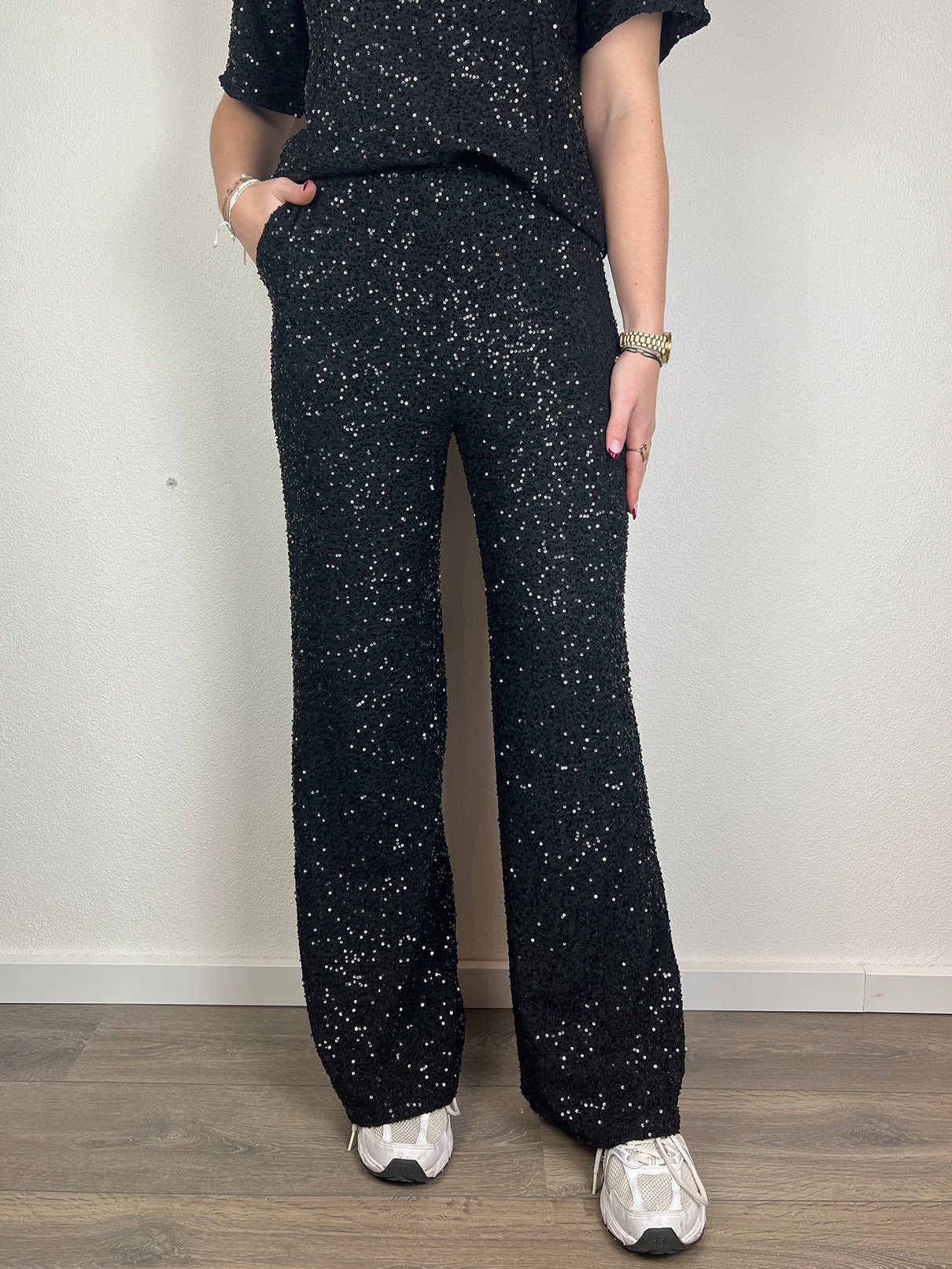 Pantalon Glam | Zwart