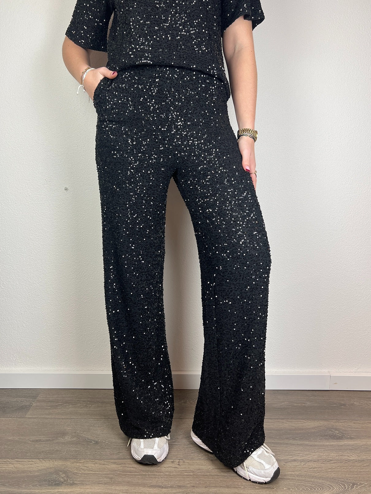 Pantalon Glam | Zwart