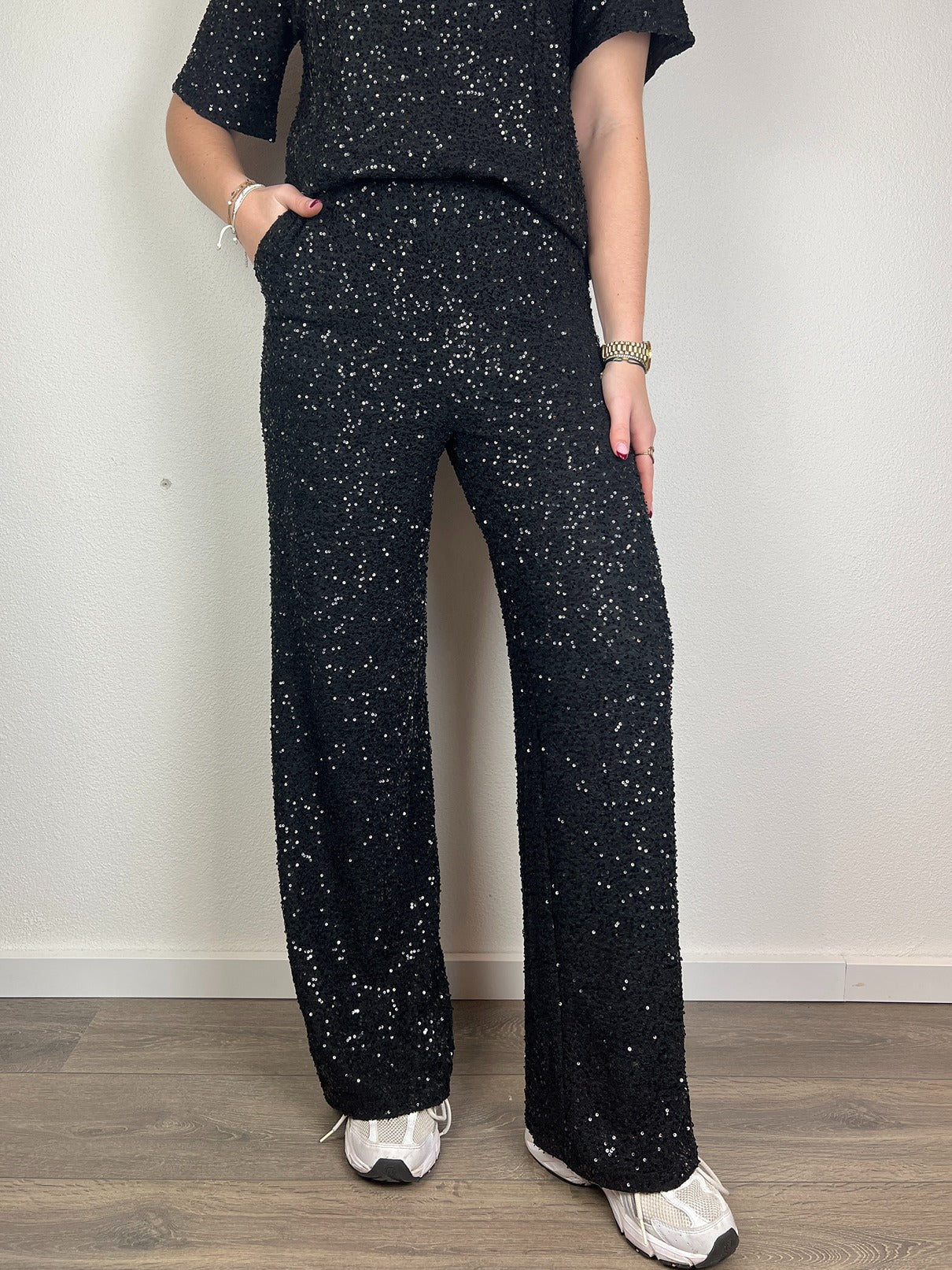 Pantalon Glam | Zwart