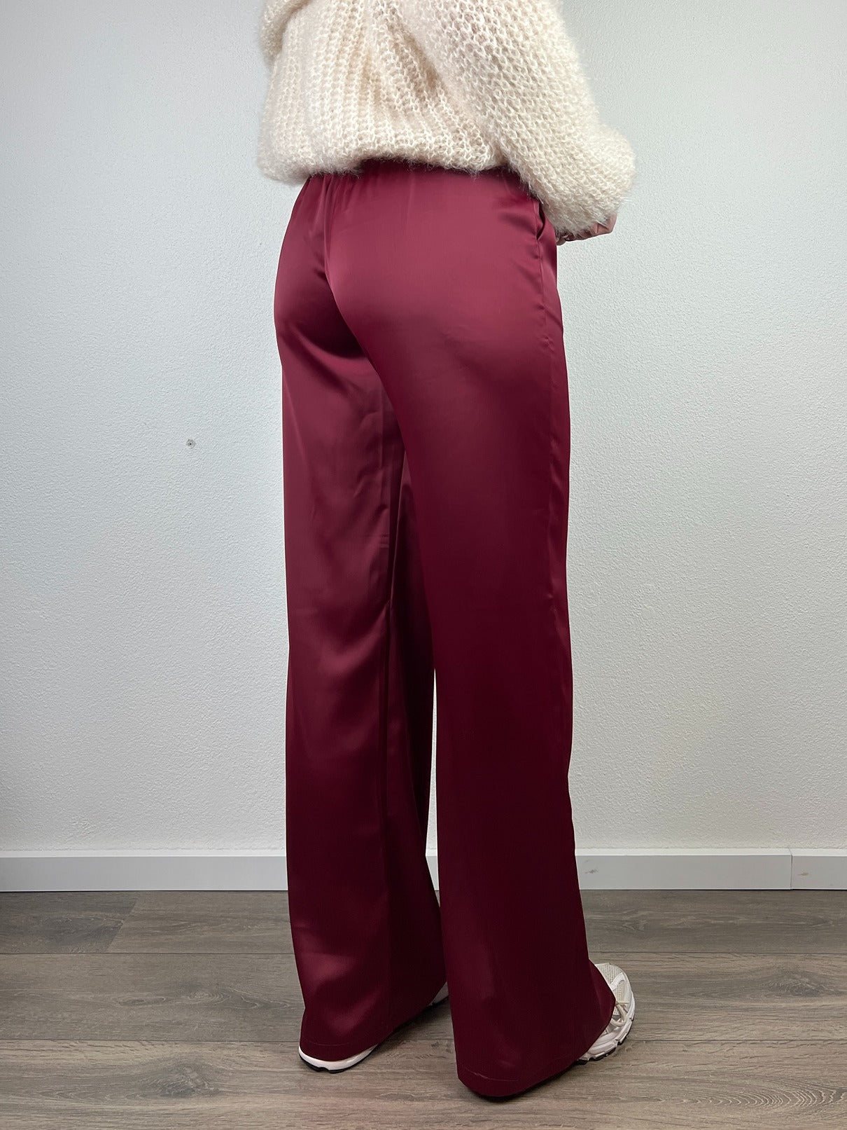 Satin Pants Livia | Bordeaux