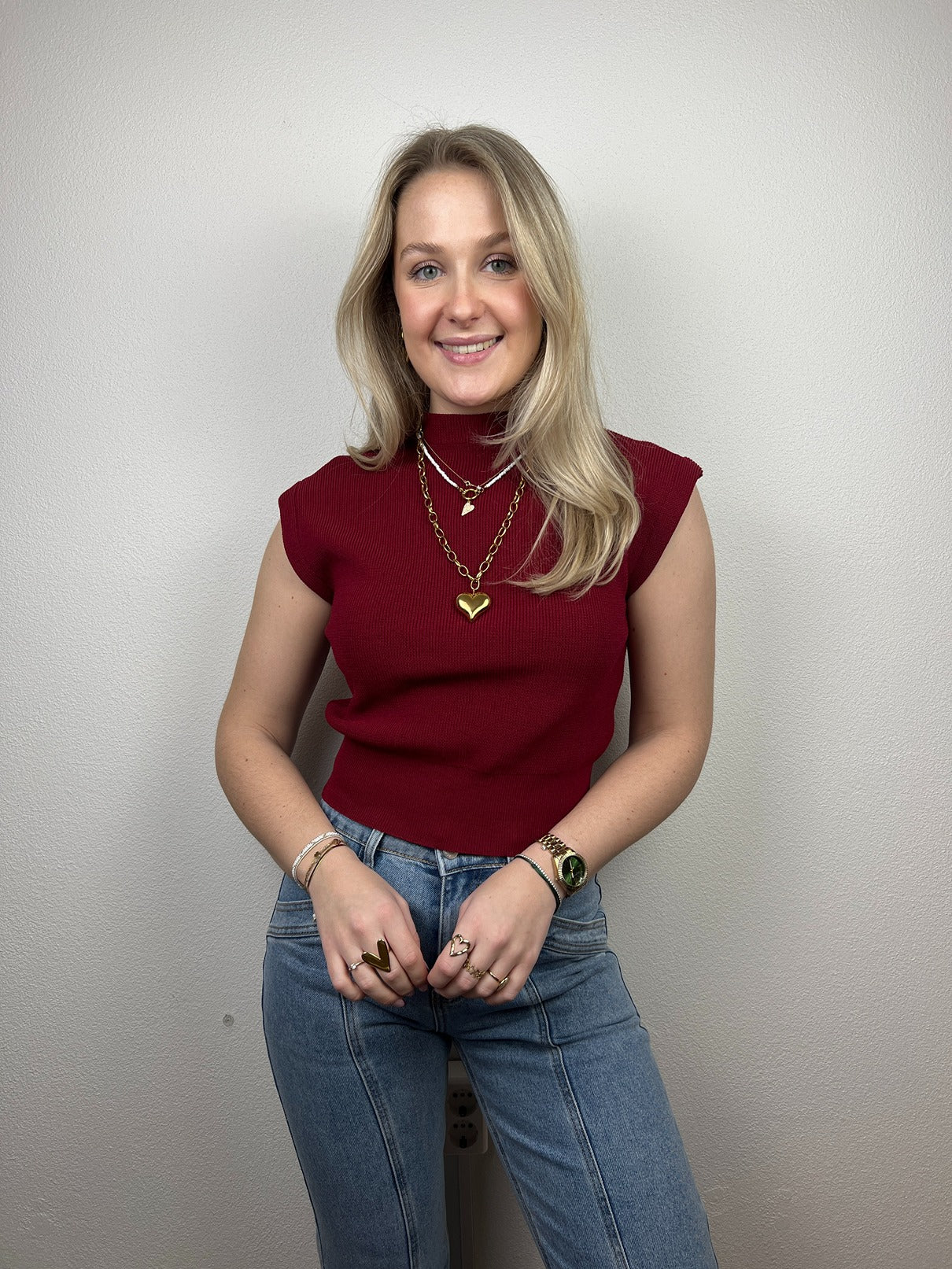 Basic Top Zoë | Bordeaux