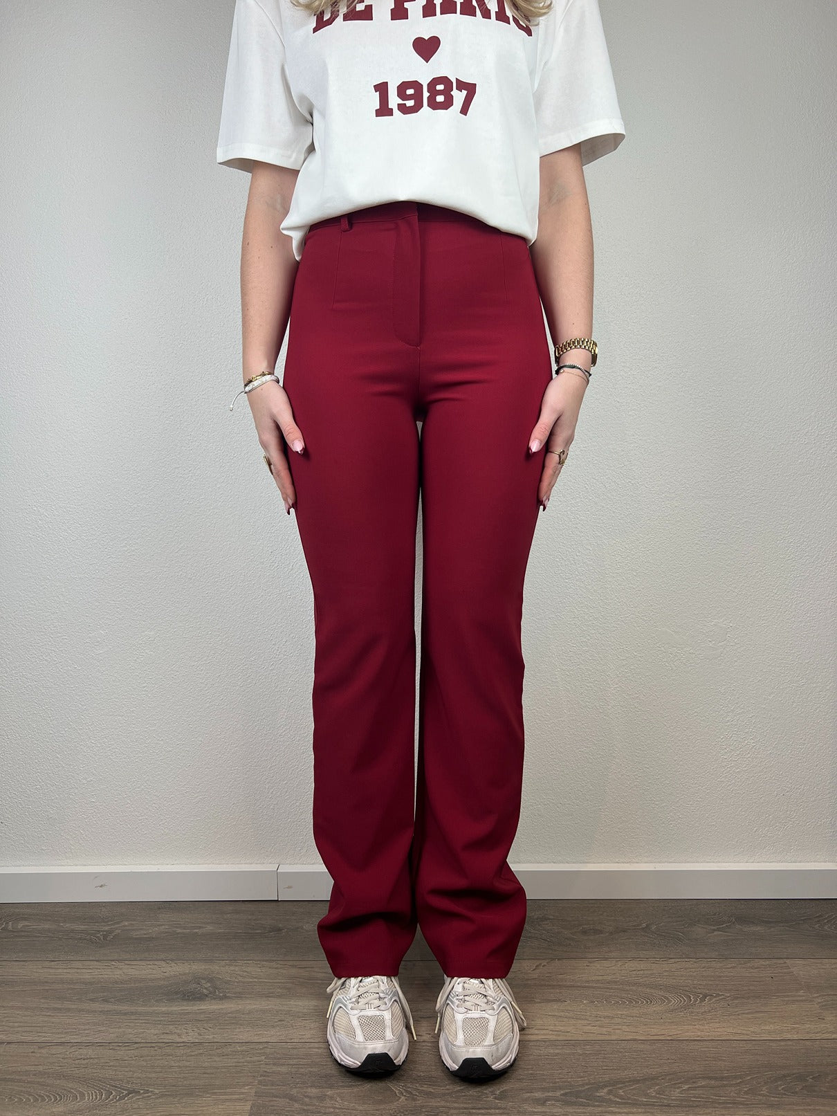 Stretch Pantalon Livia | Bordeaux