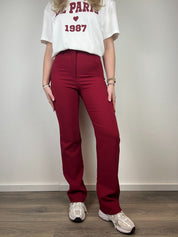 Stretch Pantalon Livia | Bordeaux