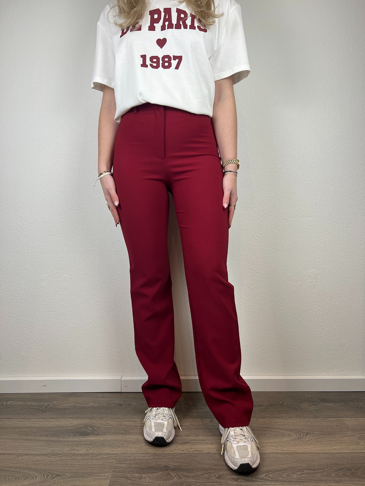 Stretch Pantalon Livia | Bordeaux