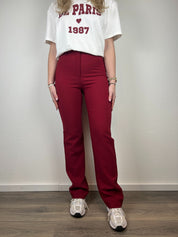 Stretch Pantalon Livia | Bordeaux