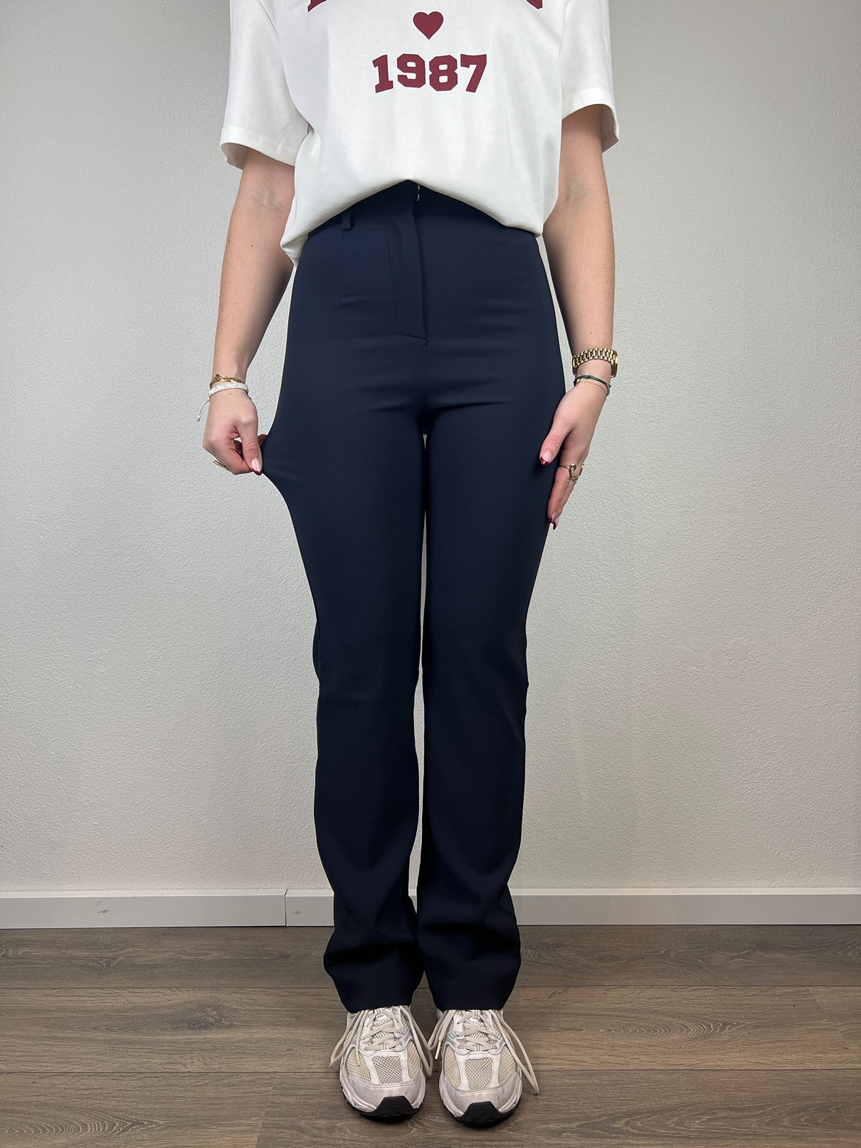 Stretch Pantalon Livia | Navy