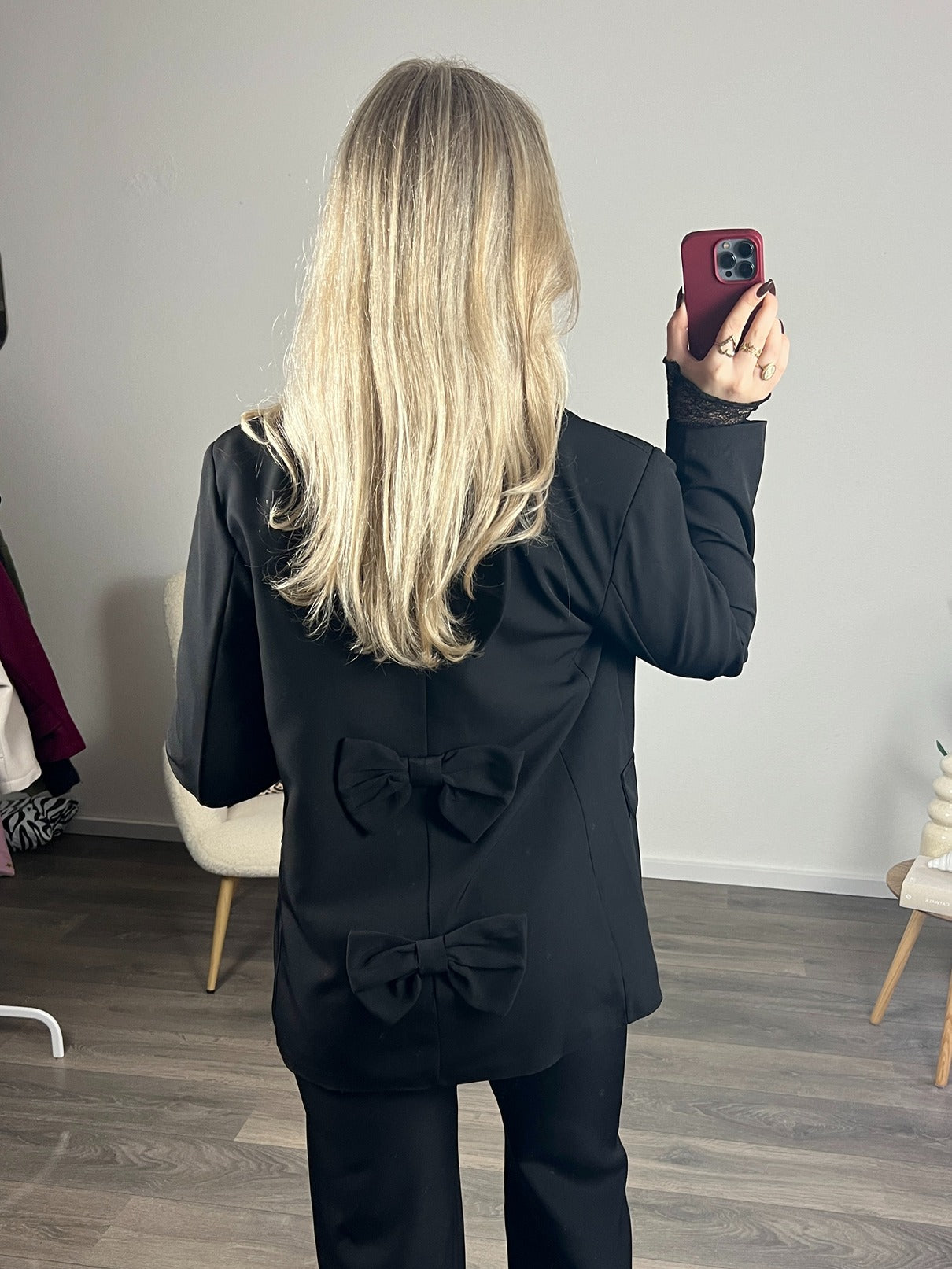 Bow Blazer Luna | Zwart